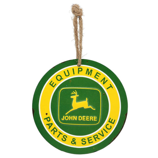 John Deere Mini Tin Sign With Hanger