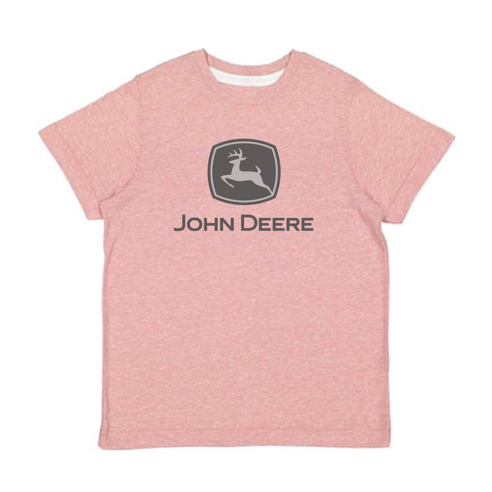 John Deere Girls Youth Pink Logo Tee